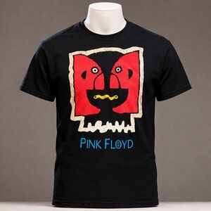 Pink Floyd The Division Bell Rock Faces Art Black T Shirt Tee